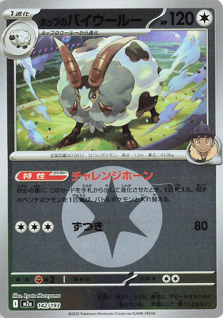 Japanese Mega Dream ex Hop's Dubwool [Energy] Pokémon card